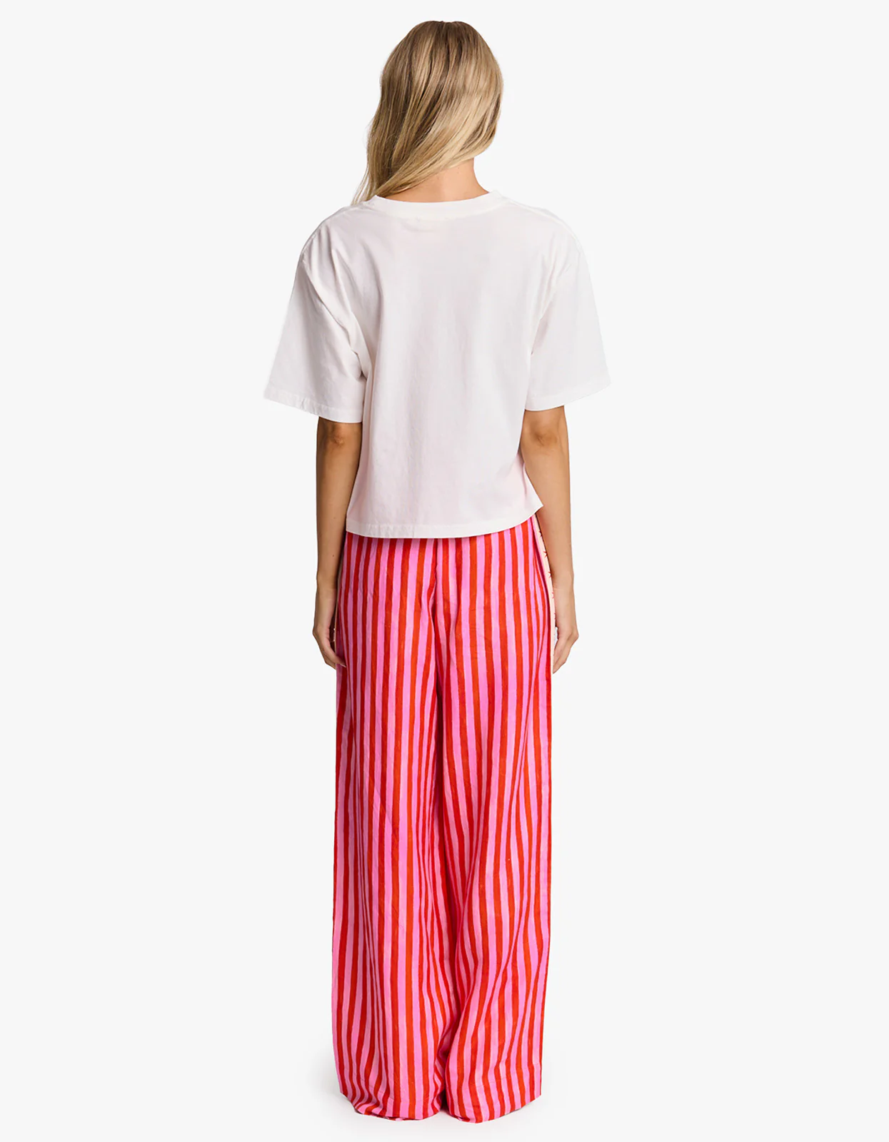 Lovers Bears Boxy Crop Tee - White - Image 4