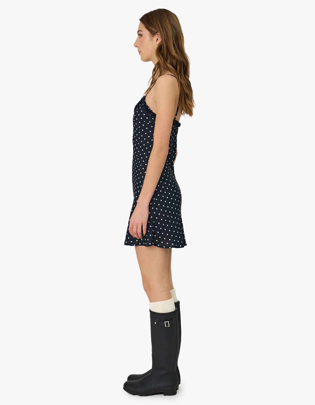 Sienna Mini Dress - Indigo Spot - Image 4