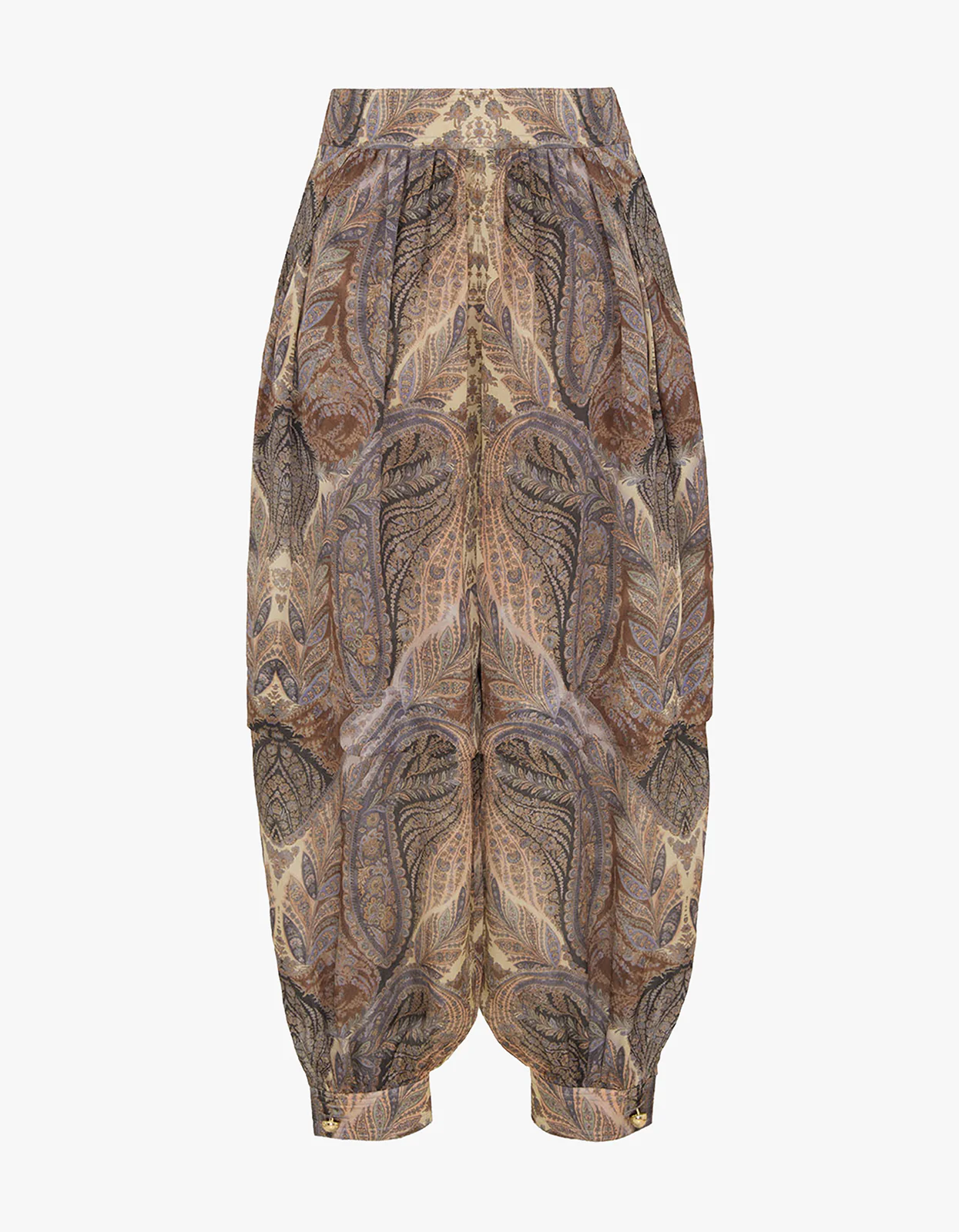 Hypnotic Silk Harem Pant - Denim Paisley - Image 9